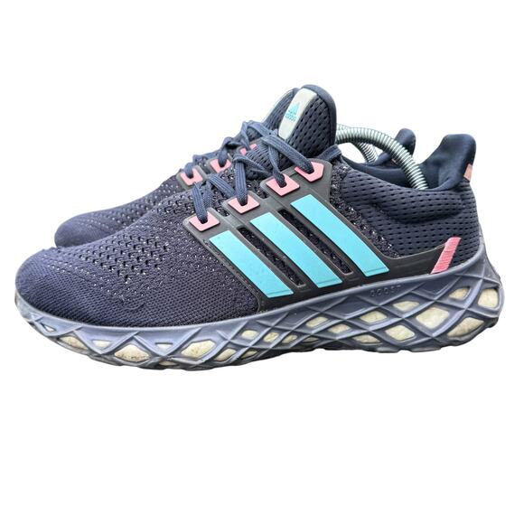 Adidas Ultraboost Web DNA Running Shoes Mens 9 Blue Three Stripes Low Top GX2133 - Picture 2 of 13